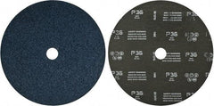 Camel Grinding Wheels - 9" Diam 7/8" Hole 36 Grit Fiber Disc - Very Coarse Grade, Zirconia Alumina, 6,600 Max RPM - Eagle Tool & Supply