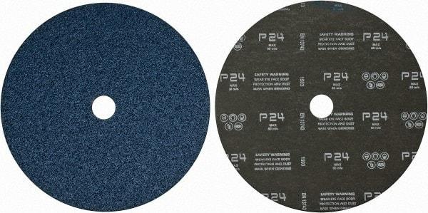 Camel Grinding Wheels - 9" Diam 7/8" Hole 24 Grit Fiber Disc - Very Coarse Grade, Zirconia Alumina, 6,600 Max RPM - Eagle Tool & Supply