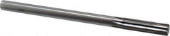 Made in USA - 0.6" Carbide-Tipped 6 Flute Chucking Reamer - Straight Flute, 9/16" Straight Shank, 2-1/4" Flute Length, 9" OAL - Eagle Tool & Supply