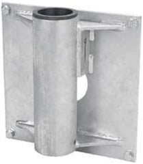 THERN - 8 Inches Long x 3.88 Inches Wide x 14.56 Inches Deep x 1/2 Inches Thick Davit Crane Wall Mount Base - 7 Inches Distance Between Mounting Hole Centers, 0.41 Inches Hole Diameter, Galvanized Finish - Eagle Tool & Supply