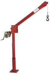 THERN - 500 Lbs. Limit Spur Gear Hand Winch - 56.41 Inch Overall Height, 12.96 Inch Base Height, Enamel Finish - Eagle Tool & Supply