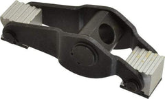 Gibraltar - 1/2" Stud, 2.13" Max Clamping Height, Steel, Adjustable & Self-Positioning Strap Clamp - 4.55" Long, 1-1/2" Wide, 1-1/2" High, 2.36" Heel to Stud Center - Eagle Tool & Supply