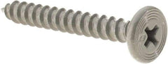 Buildex - #10 Pancake Head Phillips Sheet Metal Screw - Steel, 1-1/2" Length Under Head - Eagle Tool & Supply
