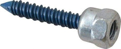 Buildex - 3/8" Zinc-Plated Steel Vertical (End Drilled) Mount Threaded Rod Anchor - 5/8" Diam x 1-1/2" Long, 2,810 Lb Ultimate Pullout, For Use with Concrete/Masonry - Eagle Tool & Supply