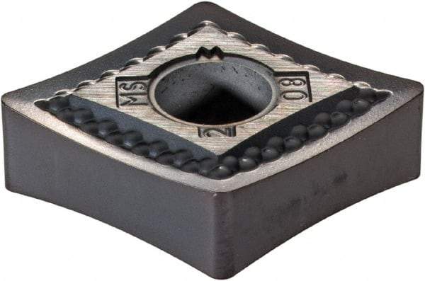 Kennametal - CNMG432 MS Grade KC5010 Carbide Turning Insert - TiAlN Finish, 80° Diamond, 1/2" Inscr Circle, 3/16" Thick, 1/32" Corner Radius - Eagle Tool & Supply