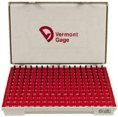 Vermont Gage - 190 Piece, 0.0615-0.2505 Inch Diameter Plug and Pin Gage Set - Minus 0.0002 Inch Tolerance, Class ZZ - Eagle Tool & Supply