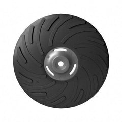 Norton - 7" Diam Locking Nut Disc Backing Pad - Medium Density, 8,600 RPM - Eagle Tool & Supply