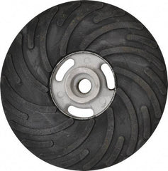 Norton - 7" Diam Locking Nut Disc Backing Pad - Hard Density, 8,600 RPM - Eagle Tool & Supply