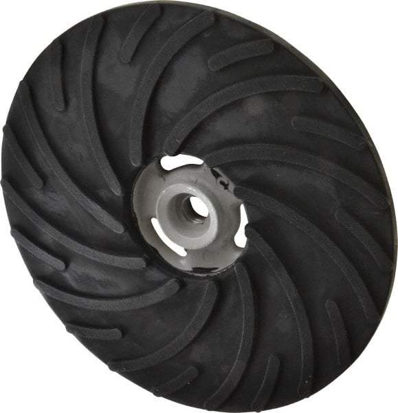 Norton - 9" Diam Locking Nut Disc Backing Pad - Medium Density, 6,600 RPM - Eagle Tool & Supply