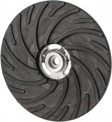 Norton - 9" Diam Locking Nut Disc Backing Pad - Hard Density, 6,600 RPM - Eagle Tool & Supply