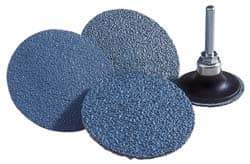 Norton - 4" Disc Diam, 60 Grit, Zirconia Alumina Quick Change Disc - Type S Attaching System, Coated, Medium Grade, R821 Series - Eagle Tool & Supply