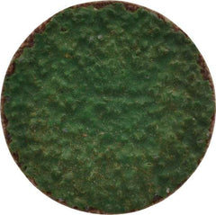 Norton - 1" Disc Diam, 36 Grit, Zirconia Alumina Quick Change Disc - Type S Attaching System, Coated, Very Coarse Grade, R821 Series - Eagle Tool & Supply