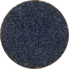 Norton - 1" Disc Diam, 50 Grit, Zirconia Alumina Quick Change Disc - Type S Attaching System, Coated, Brown, Coarse Grade, R821 Series - Eagle Tool & Supply