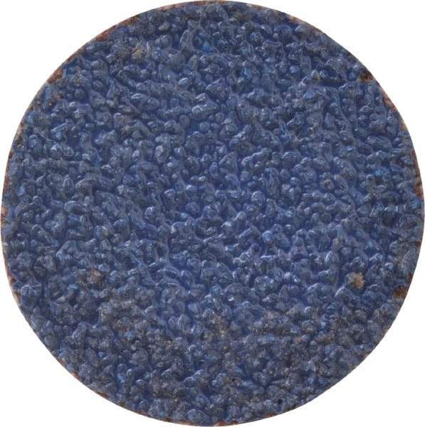 Norton - 1" Disc Diam, 60 Grit, Zirconia Alumina Quick Change Disc - Type S Attaching System, Coated, Brown, Medium Grade, R821 Series - Eagle Tool & Supply