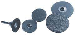 Norton - 1-1/2" Disc Diam, 50 Grit, Aluminum Oxide Quick Change Disc - Type S Attaching System, Coated, Brown, Coarse Grade, R228 Series - Eagle Tool & Supply
