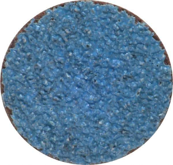 Norton - 1-1/2" Disc Diam, 36 Grit, Zirconia Alumina Quick Change Disc - Type S Attaching System, Coated, Brown, Very Coarse Grade, R821 Series - Eagle Tool & Supply