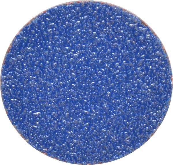 Norton - 1-1/2" Disc Diam, 60 Grit, Zirconia Alumina Quick Change Disc - Type S Attaching System, Coated, Brown, Medium Grade, R821 Series - Eagle Tool & Supply