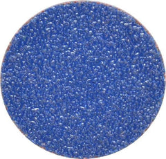 Norton - 1-1/2" Disc Diam, 60 Grit, Zirconia Alumina Quick Change Disc - Type S Attaching System, Coated, Brown, Medium Grade, R821 Series - Eagle Tool & Supply