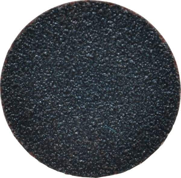 Norton - 1-1/2" Disc Diam, 80 Grit, Zirconia Alumina Quick Change Disc - Type S Attaching System, Coated, Brown, Medium Grade, R821 Series - Eagle Tool & Supply