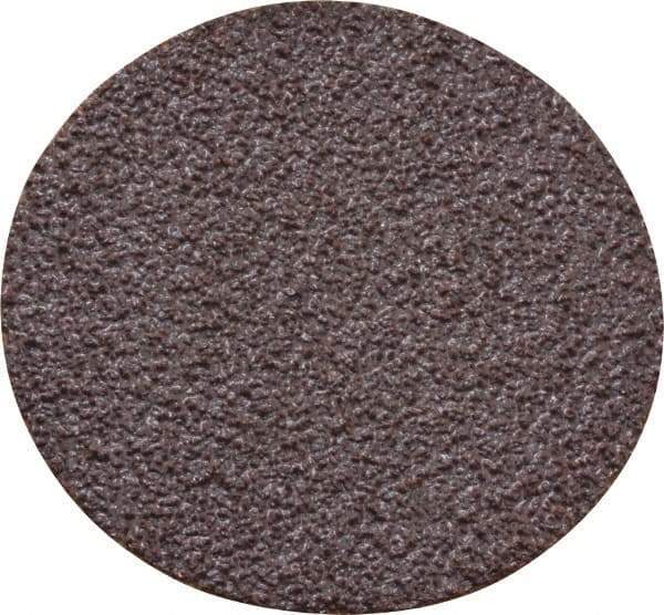 Norton - 1-1/2" Disc Diam, 60 Grit, Aluminum Oxide Quick Change Disc - Type S Attaching System, Coated, Brown, Medium Grade, R228 Series - Eagle Tool & Supply