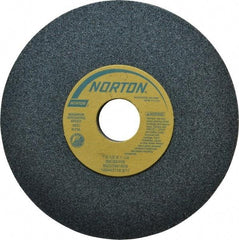 Norton - 7" Diam x 1-1/4" Hole x 1/2" Thick, I Hardness, 60 Grit Surface Grinding Wheel - Silicon Carbide, Type 1, Medium Grade, 3,600 Max RPM, Vitrified Bond, No Recess - Eagle Tool & Supply