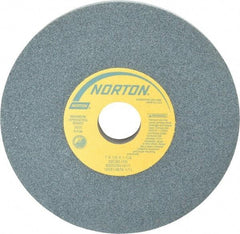 Norton - 7" Diam x 1-1/4" Hole x 1/2" Thick, I Hardness, 80 Grit Surface Grinding Wheel - Silicon Carbide, Type 1, Medium Grade, 3,600 Max RPM, Vitrified Bond, No Recess - Eagle Tool & Supply