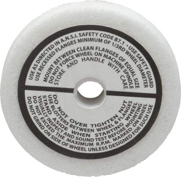 Grier Abrasives - 46 Grit Aluminum Oxide Type 1 Internal Grinding Wheel - 2-1/2" Diam x 3/8" Hole x 3/8" Thick, 12,987 Max RPM, Coarse Grade, J Hardness, Vitrified Bond - Eagle Tool & Supply