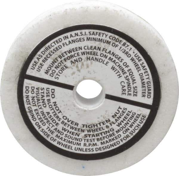 Grier Abrasives - 60 Grit Aluminum Oxide Type 1 Internal Grinding Wheel - 2-1/2" Diam x 3/8" Hole x 3/8" Thick, 12,987 Max RPM, Medium Grade, K Hardness, Vitrified Bond - Eagle Tool & Supply