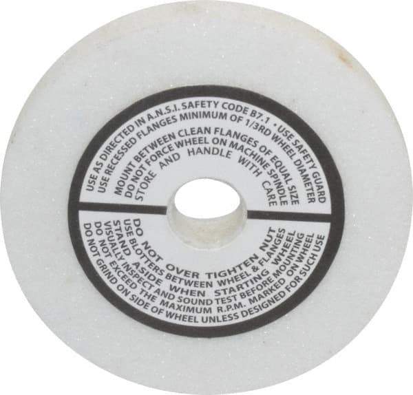 Grier Abrasives - 80 Grit Aluminum Oxide Type 1 Internal Grinding Wheel - 3" Diam x 1/2" Hole x 3/8" Thick, 10,823 Max RPM, Medium Grade, K Hardness, Vitrified Bond - Eagle Tool & Supply
