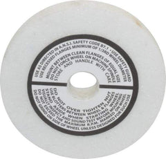 Grier Abrasives - 80 Grit Aluminum Oxide Type 1 Internal Grinding Wheel - 3" Diam x 1/2" Hole x 3/8" Thick, 10,823 Max RPM, Medium Grade, K Hardness, Vitrified Bond - Eagle Tool & Supply