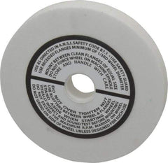 Grier Abrasives - 120 Grit Aluminum Oxide Type 1 Internal Grinding Wheel - 3" Diam x 1/2" Hole x 3/8" Thick, 10,823 Max RPM, Fine Grade, Hardness, Vitrified Bond - Eagle Tool & Supply