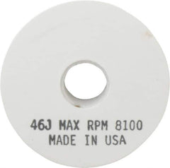 Grier Abrasives - 46 Grit Aluminum Oxide Type 1 Internal Grinding Wheel - 4" Diam x 1/2" Hole x 1/2" Thick, 8,100 Max RPM, Coarse Grade, J Hardness, Vitrified Bond - Eagle Tool & Supply