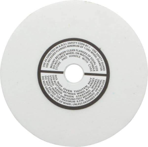 Grier Abrasives - 80 Grit Aluminum Oxide Type 1 Internal Grinding Wheel - 4" Diam x 1/2" Hole x 1/2" Thick, 8,100 Max RPM, Medium Grade, K Hardness, Vitrified Bond - Eagle Tool & Supply