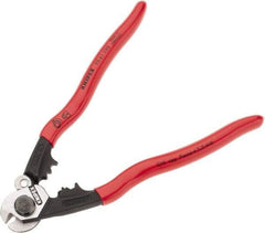 Knipex - 7-1/2" OAL, 1/4" Capacity, Cable Cutter - Ergo Dual Component Handle - Eagle Tool & Supply