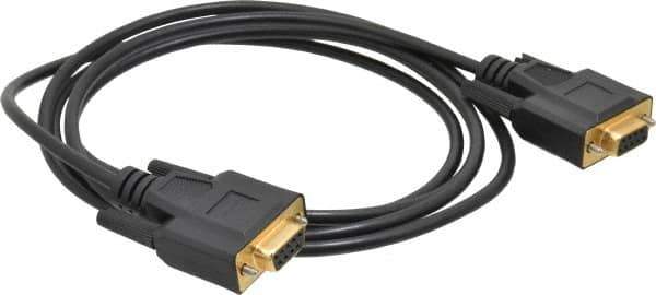 Tripp-Lite - 6' Long, DB9/DB9 Computer Cable - Black, Female x Female - Eagle Tool & Supply