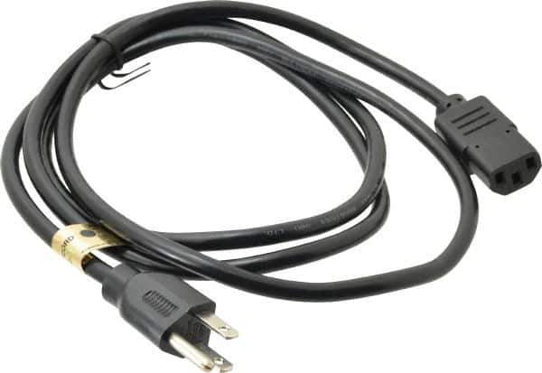 Tripp-Lite - 6' Long, NEMA 5-15P/IEC-320-C-13 Computer Cable - Black, Male x Female - Eagle Tool & Supply