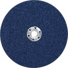 Norton - 7" Diam 24 Grit Fiber Disc - Very Coarse Grade, Zirconia Alumina, 13,000 Max RPM, Series F826 - Eagle Tool & Supply