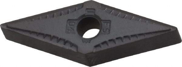 Kennametal - VNGG331 FS Grade KC5510 Carbide Turning Insert - TiAlN Finish, 35° Diamond, 3/8" Inscr Circle, 3/16" Thick, 1/64" Corner Radius - Eagle Tool & Supply