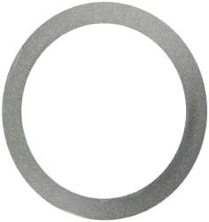 Made in USA - 0.1mm Thick, 40mm Inside x 50mm OD, Round Shim - Uncoated 302/304 Stainless Steel - Eagle Tool & Supply