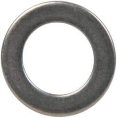 Made in USA - 1mm Thick, 10mm Inside x 16mm OD, Round Shim - 5/16" Screw, Uncoated 302/304 Stainless Steel - Eagle Tool & Supply