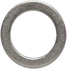 Made in USA - 1mm Thick, 14mm Inside x 20mm OD, Round Shim - 1/2" Screw, Uncoated 302/304 Stainless Steel - Eagle Tool & Supply