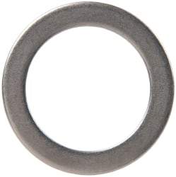 Made in USA - 1mm Thick, 20mm Inside x 28mm OD, Round Shim - 3/4" Screw, Uncoated 302/304 Stainless Steel - Eagle Tool & Supply