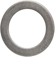 Made in USA - 1mm Thick, 25mm Inside x 36mm OD, Round Shim - 7/8" Screw, Uncoated 302/304 Stainless Steel - Eagle Tool & Supply