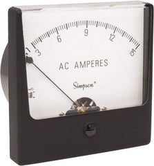 Simpson Electric - Analog, AC Ammeter, Panel Meter - 60 Hz, 0.0025 Ohms at 60 Hz - Eagle Tool & Supply