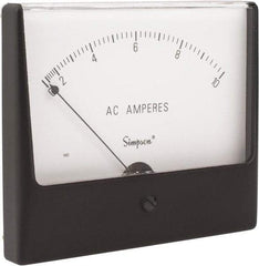 Simpson Electric - Analog, AC Ammeter, Panel Meter - 60 Hz, 0.004 Ohms at 60 Hz - Eagle Tool & Supply