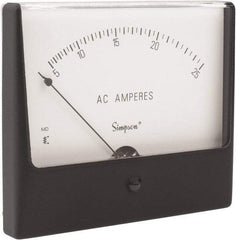 Simpson Electric - Analog, AC Ammeter, Panel Meter - 60 Hz, 0.002 Ohms at 60 Hz - Eagle Tool & Supply