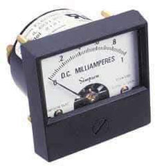 Simpson Electric - Analog, AC Voltmeter, Panel Meter - 60 Hz, 25000 Ohms at 60 Hz, 150 VAC - Eagle Tool & Supply