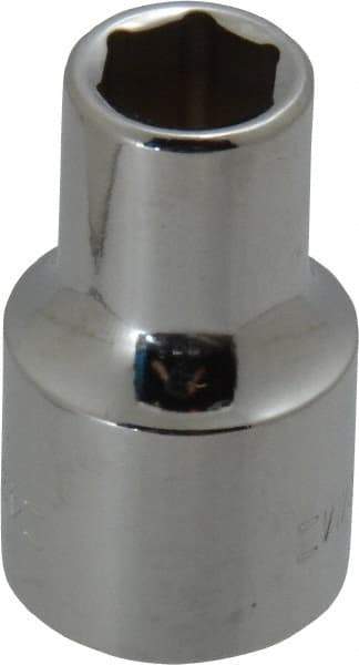 Blackhawk by Proto - 1/2" Drive, Standard Hand Socket - 6 Points, 1-1/2" OAL, Chrome Finish - Eagle Tool & Supply