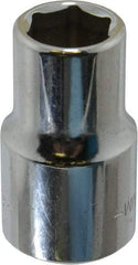 Blackhawk by Proto - 1/2" Drive, Standard Hand Socket - 6 Points, 1-1/2" OAL, Chrome Finish - Eagle Tool & Supply