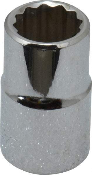 Blackhawk by Proto - 1/2" Drive, Standard Hand Socket - 12 Points, 1-1/2" OAL, Chrome Finish - Eagle Tool & Supply